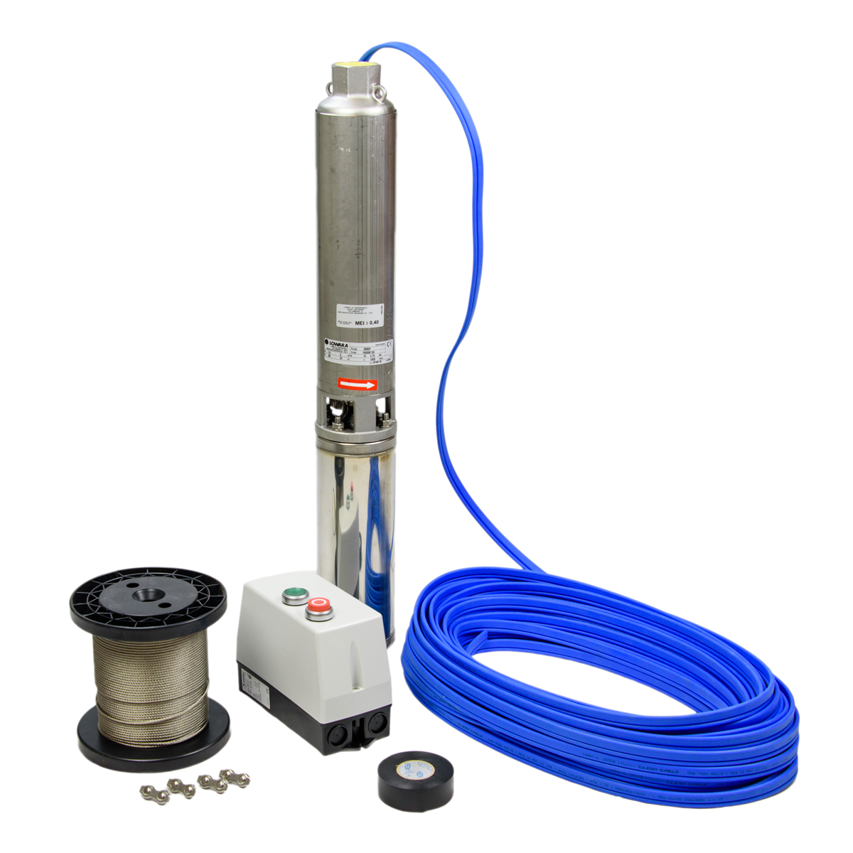 Borrhålspump KIT 2GS07T 60m